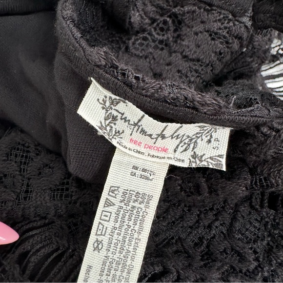 Free People Intimately Daydream Bodycon Slip Black Lace Sheath Dress - Picture 8 of 11